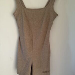 Savage X Fenty Rib Romper size medium color dark beige